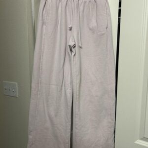 Garage Pastel Pink Fleece Sweatpants